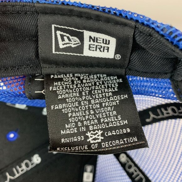 Golden State Warriors NBA Blue New Era 9Forty Snapback Trucker Hat - Picture 5 of 6